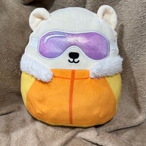 Cute Polar Bear Plush with Goggles Brooke 8”